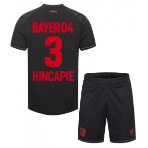 Bayer Leverkusen Piero Hincapie #3 Replika Babytøj Hjemmebanesæt Børn 2023-24 Kortærmet (+ Korte bukser)